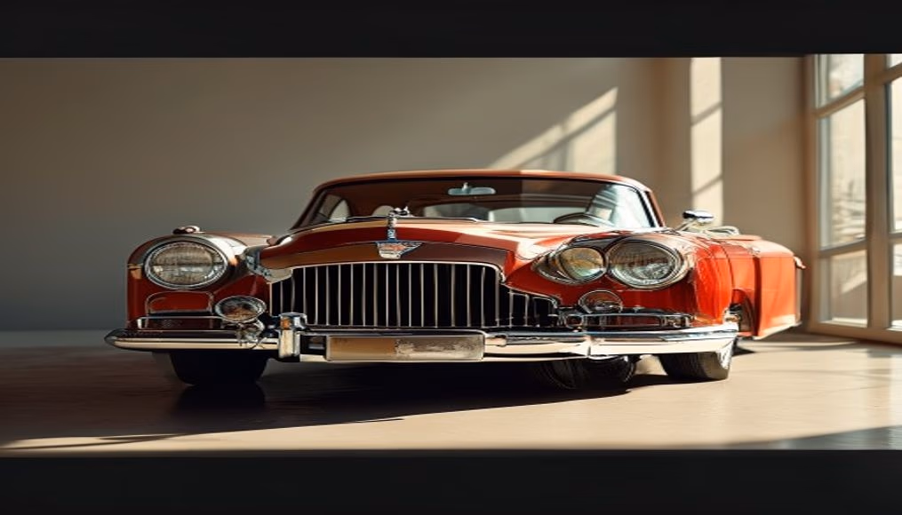 art deco chrysler in editorial style