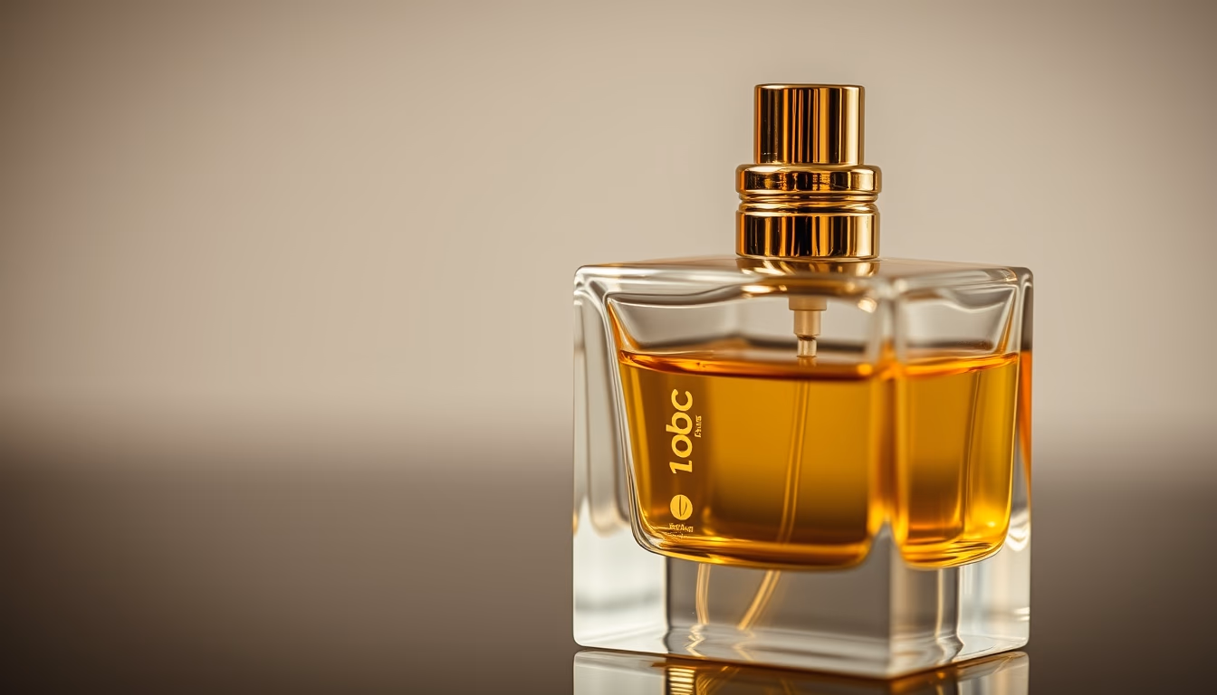 art deco perfume in editorial style