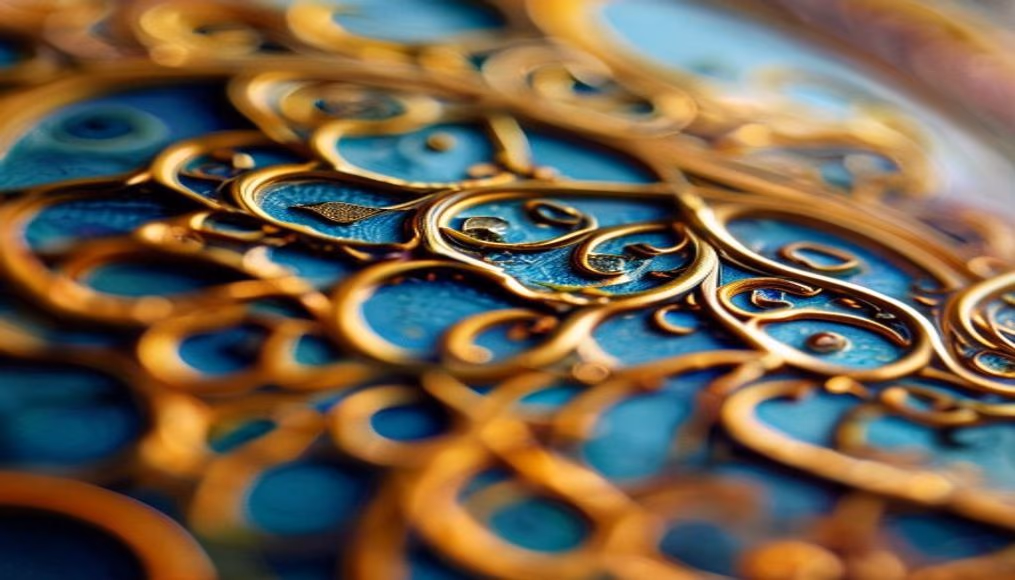 art nouveau gaudi in editorial style