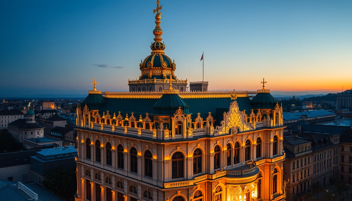 art nouveau klimt gold in editorial style