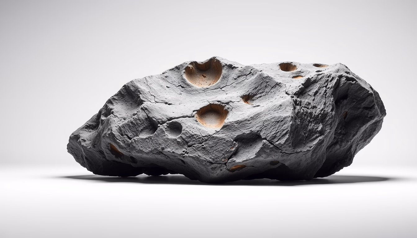 asteroid belt artistic in editorial style