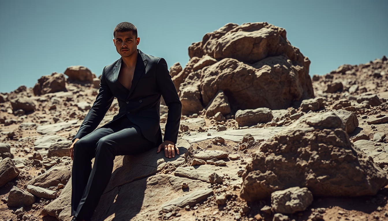 asteroid surface rocky in editorial style