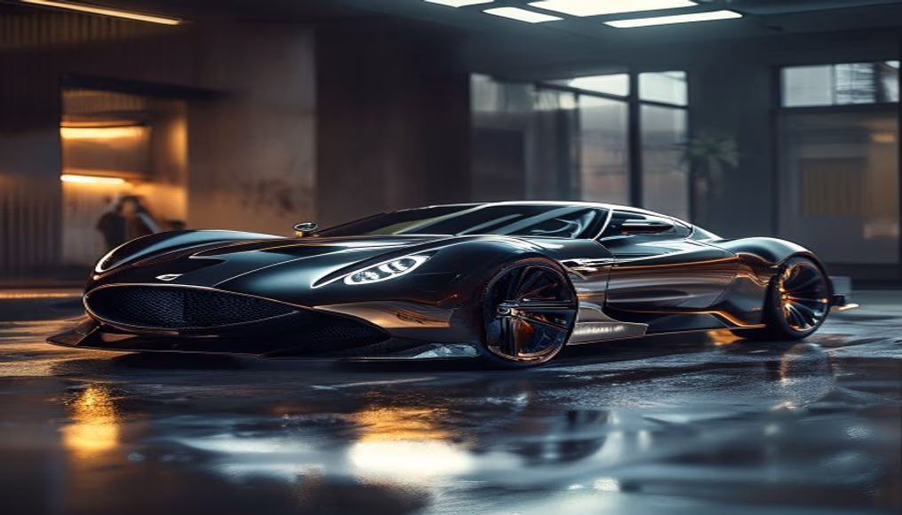 Aston martin valkyrie hypercar em fotografia editorial de luxo