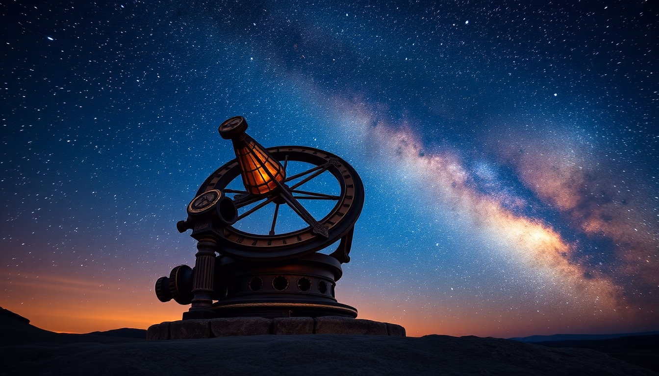 astrolabe ancient in editorial style