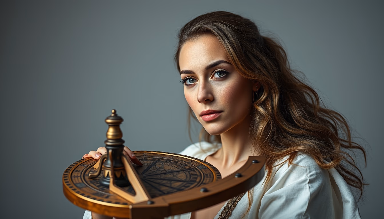 astrolabe ancient in editorial style