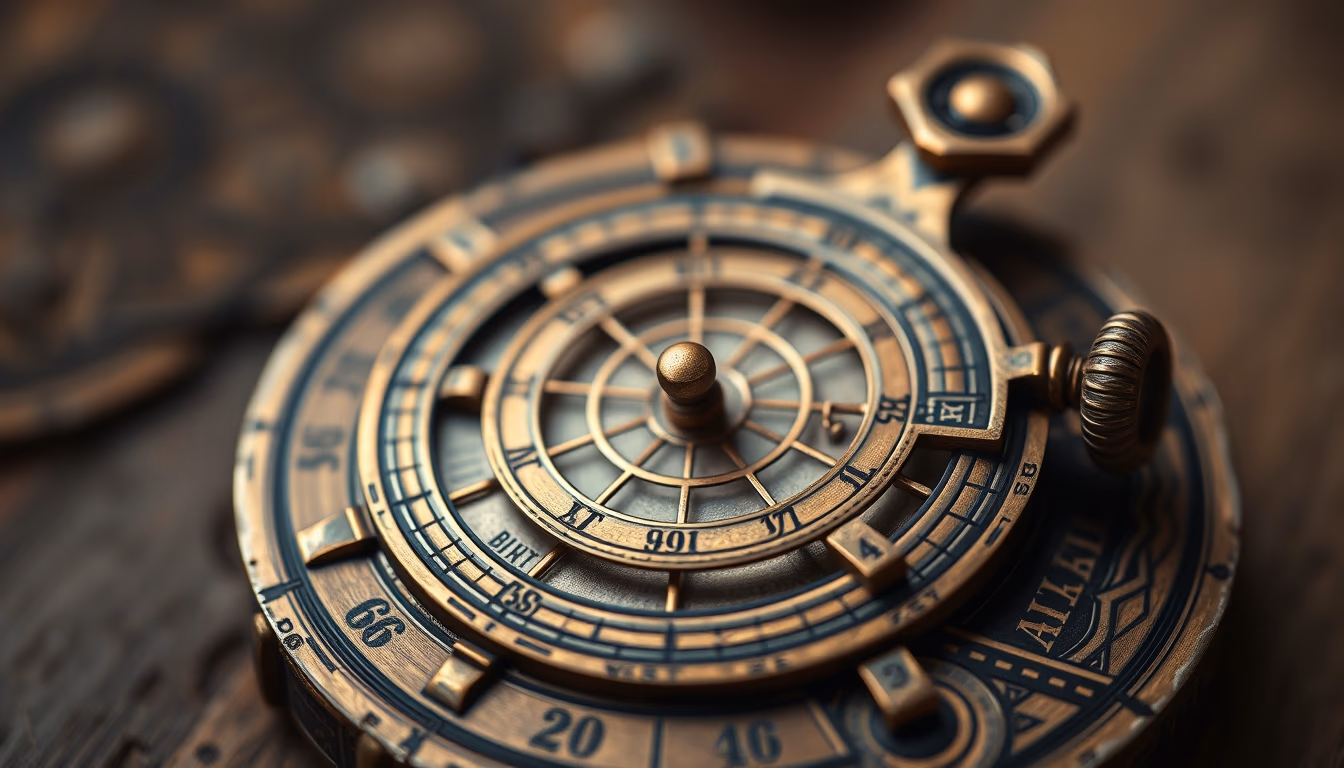 astrolabe ancient in editorial style