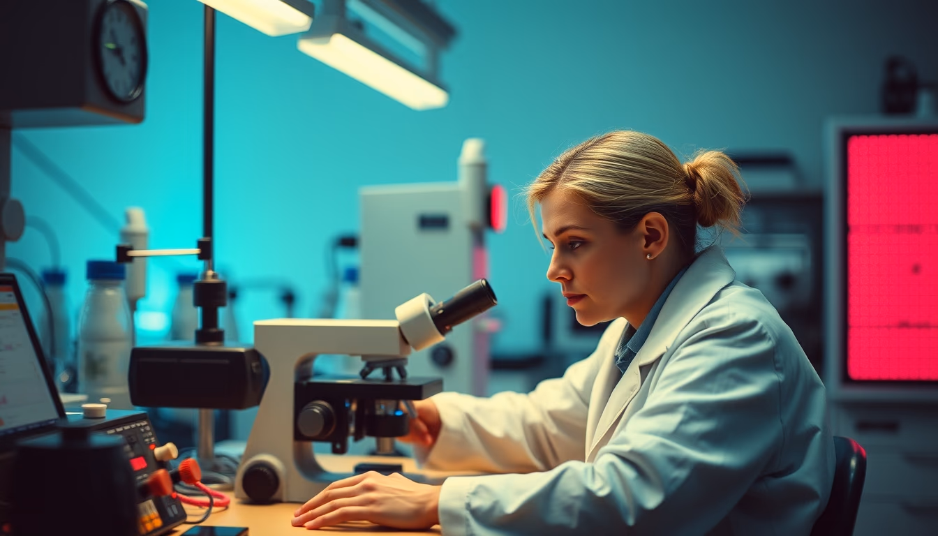 atomic clock laboratory in editorial style