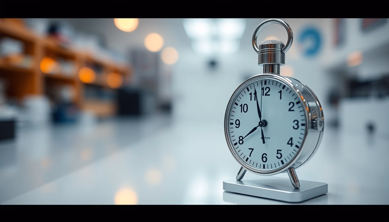 atomic clock laboratory in editorial style