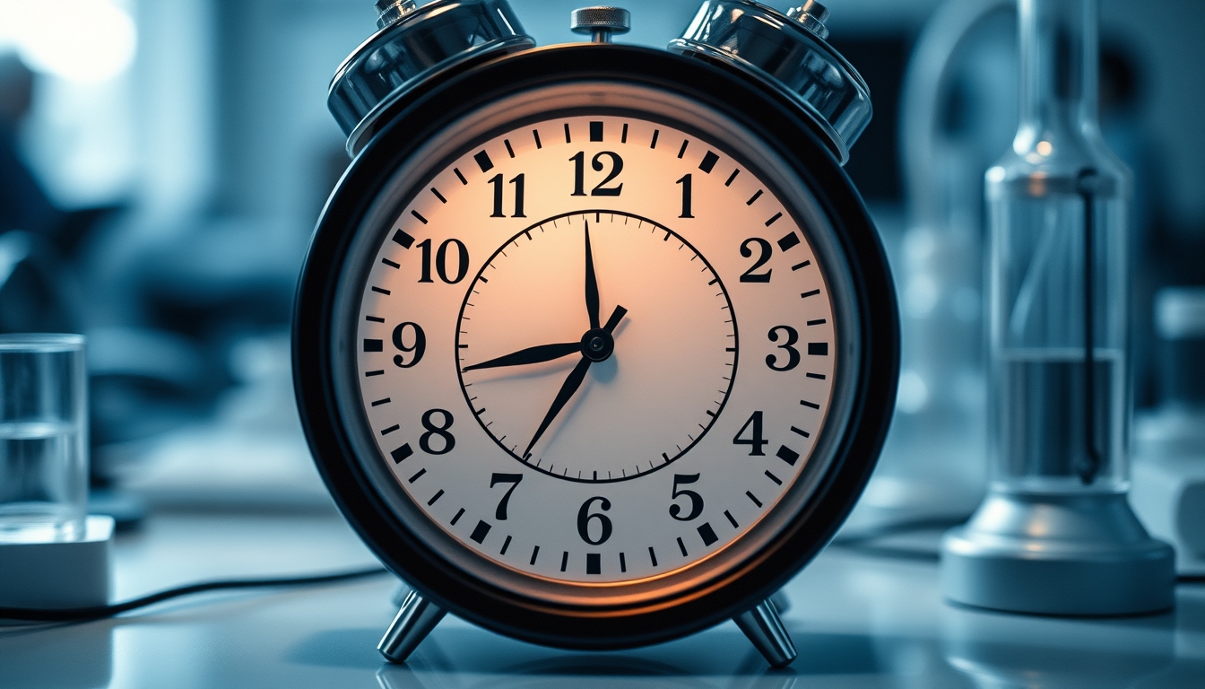 atomic clock laboratory in editorial style