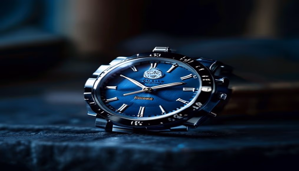audemars piguet code 11.59 blue in luxury editorial photography