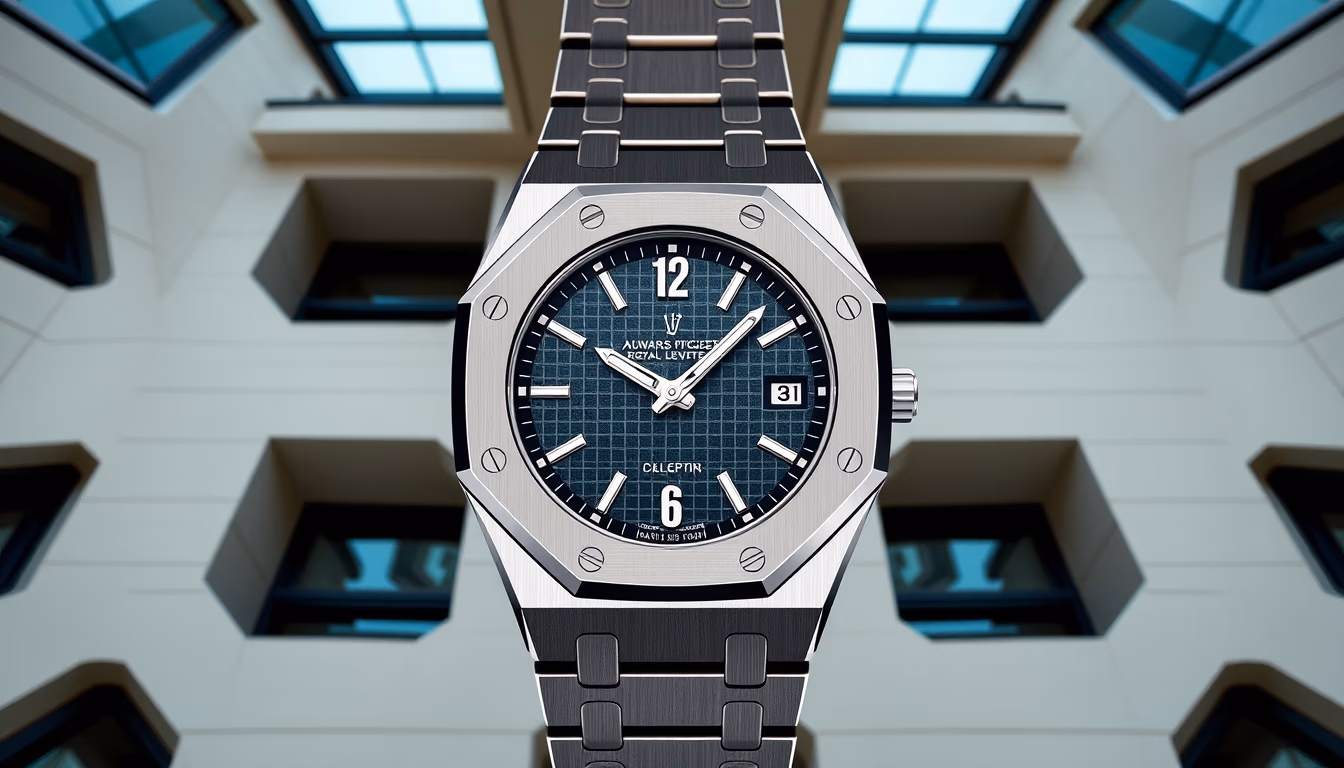 audemars piguet royal oak in editorial style