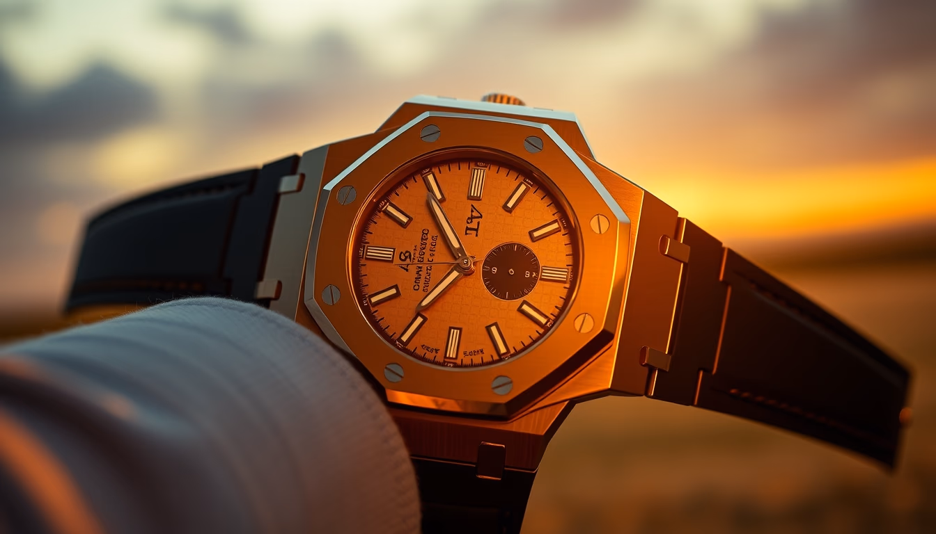 audemars piguet royal oak in editorial style