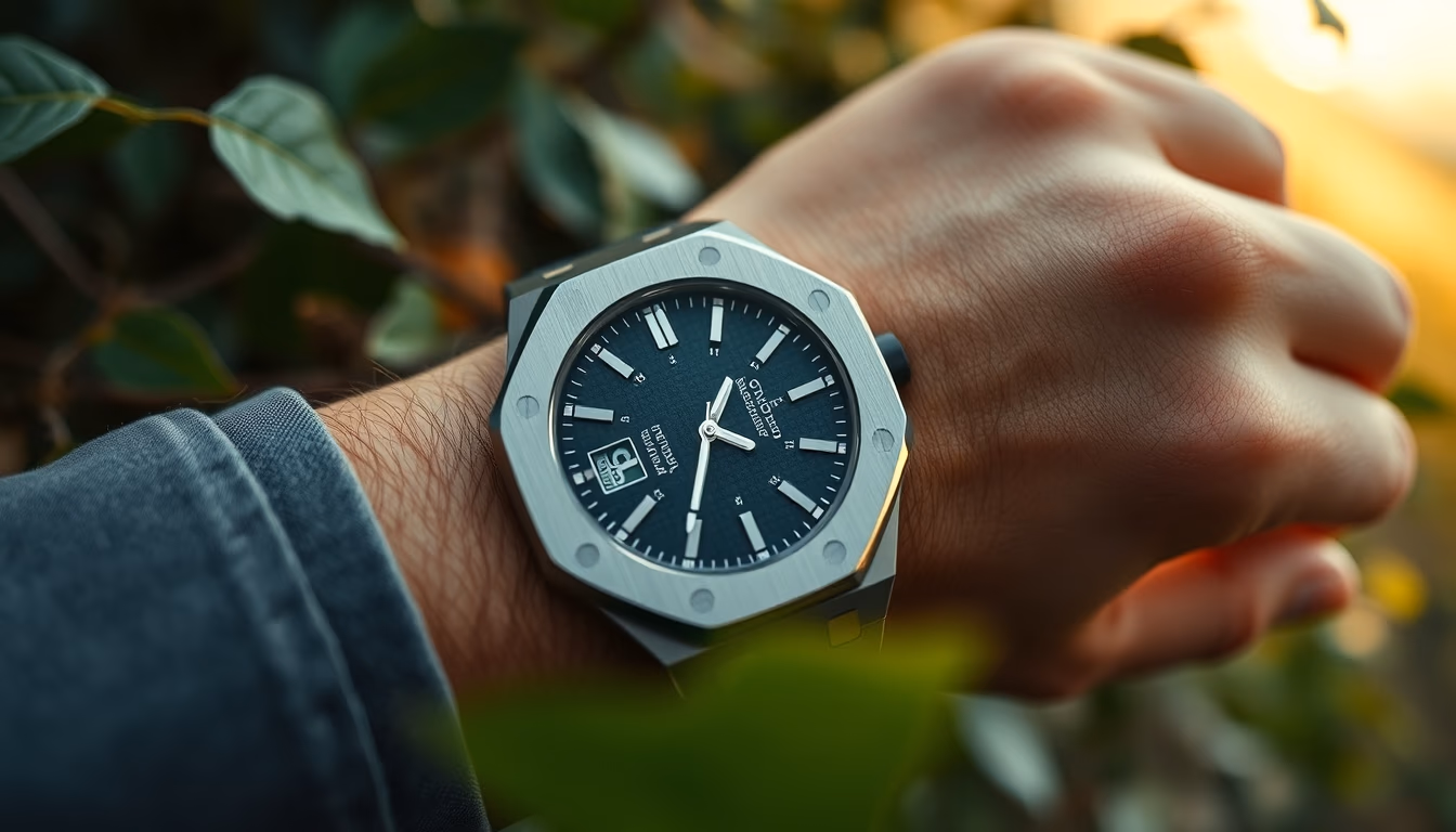 audemars piguet royal oak in editorial style