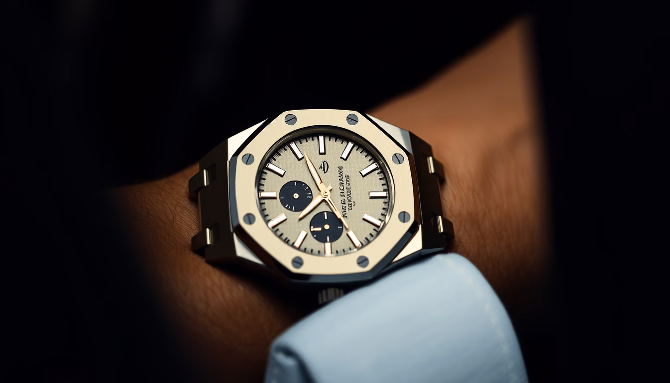 audemars piguet royal oak in editorial style