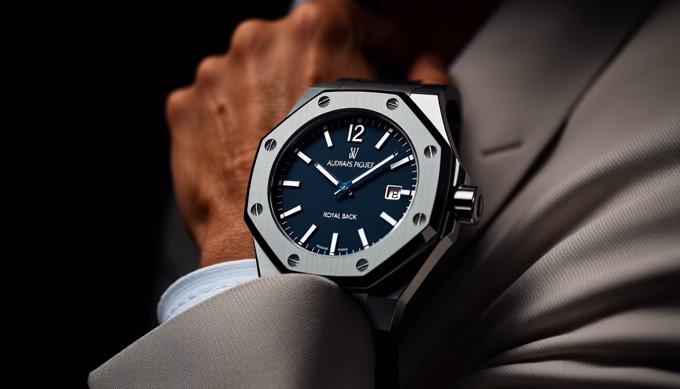 audemars piguet royal oak in editorial style