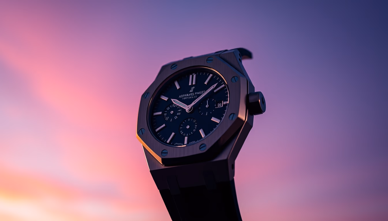 audemars piguet royal oak in editorial style