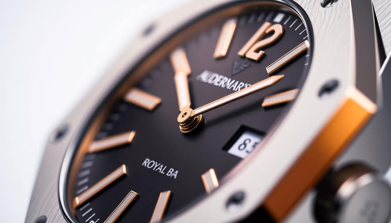 audemars piguet royal oak in editorial style