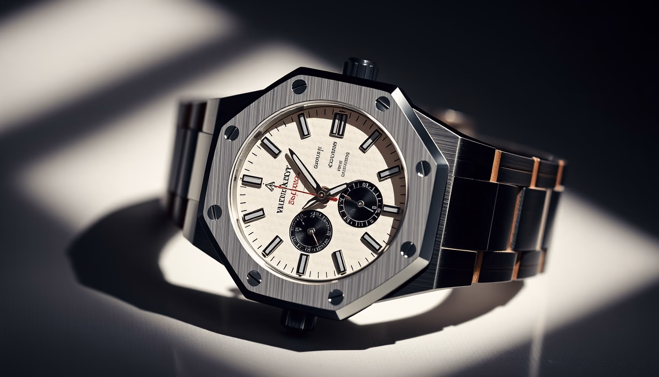 audemars piguet royal oak in editorial style