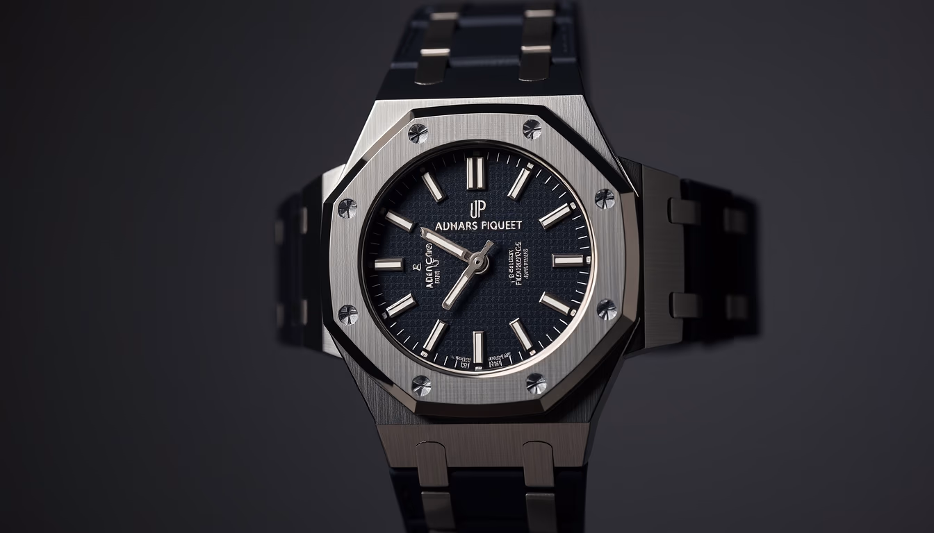 audemars piguet royal oak in editorial style