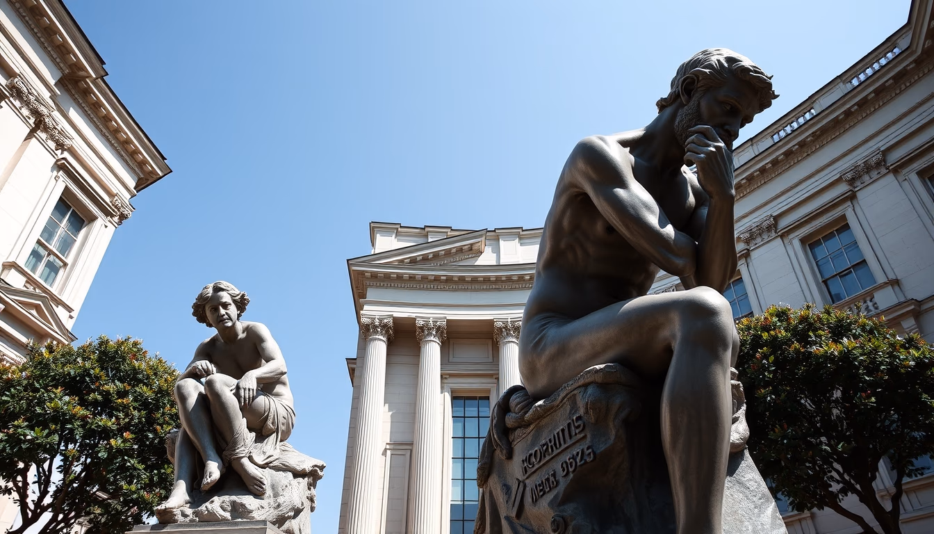 auguste rodin sculptures in editorial style