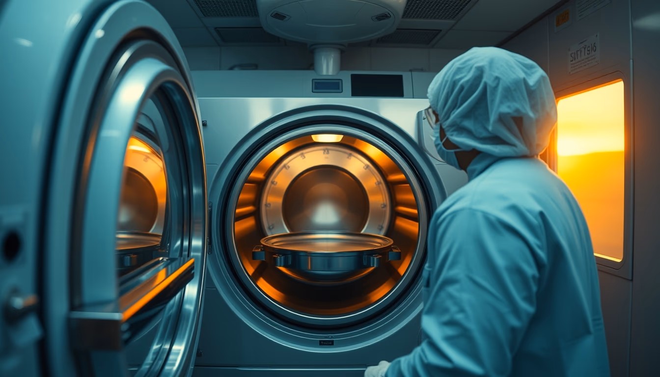 autoclave sterilizer in editorial style