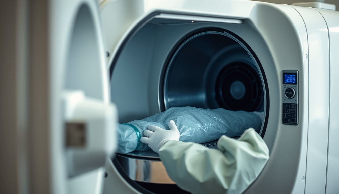 autoclave sterilizer in editorial style