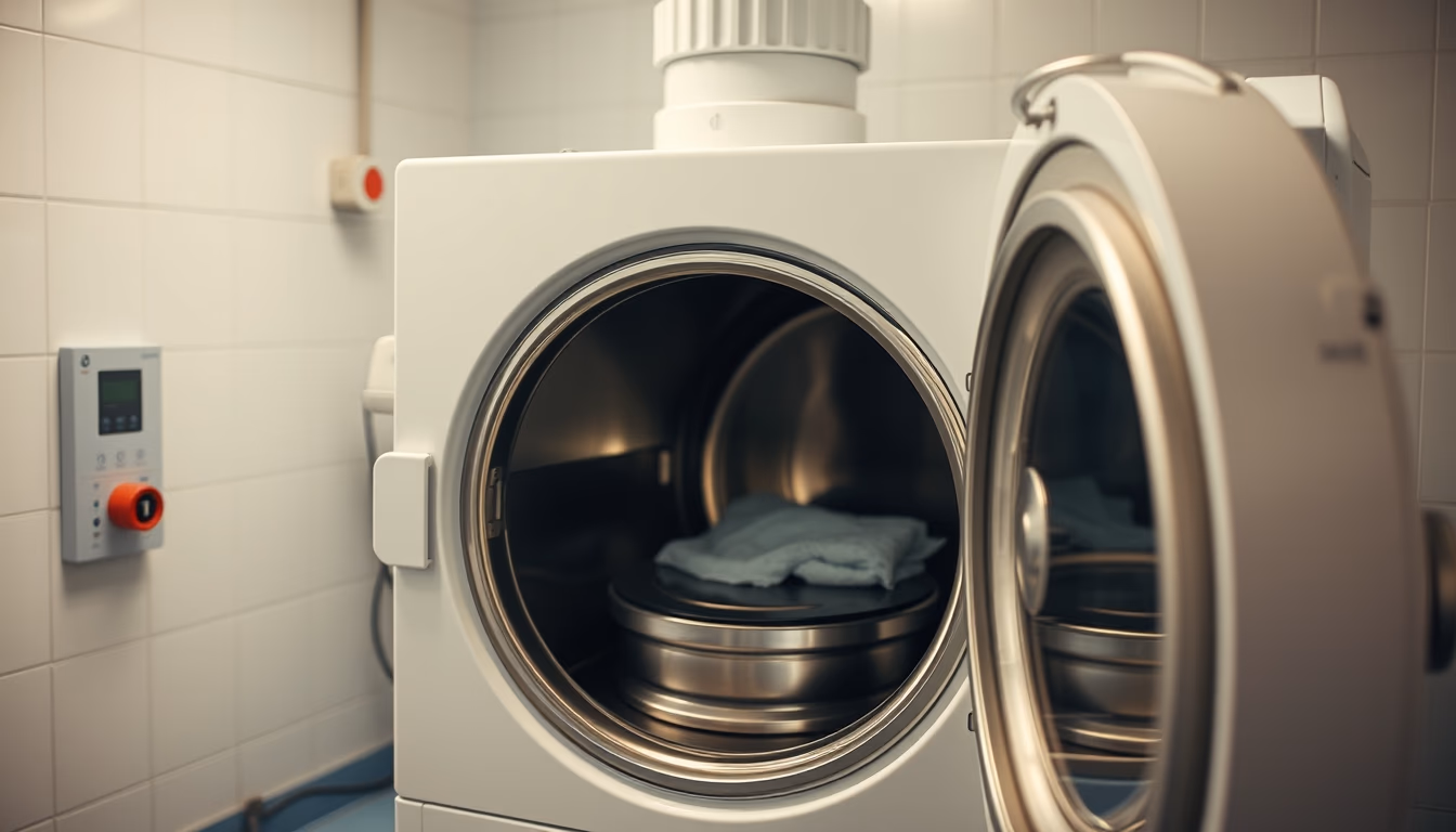 autoclave sterilizer in editorial style