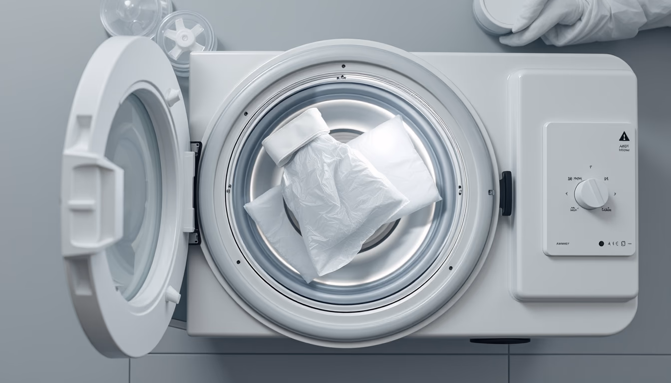 autoclave sterilizer in editorial style