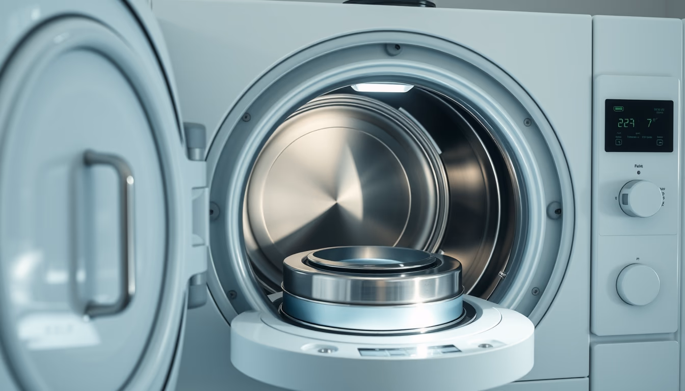 autoclave sterilizer in editorial style