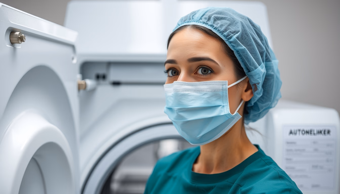 autoclave sterilizer in editorial style