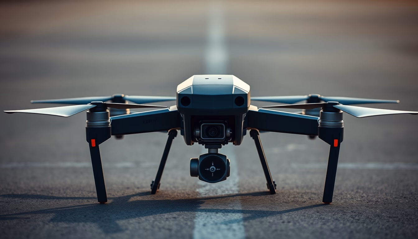 autonomous drone military in editorial style