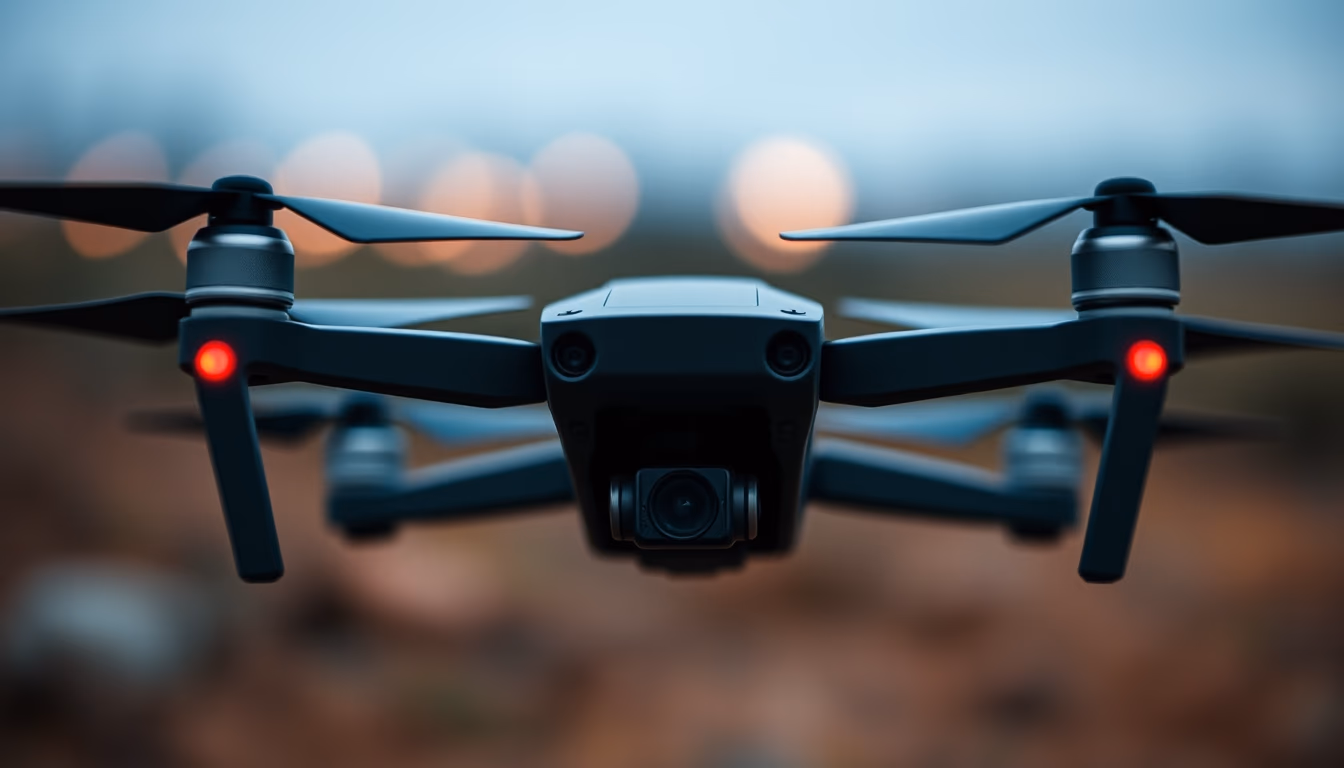 autonomous drone military in editorial style