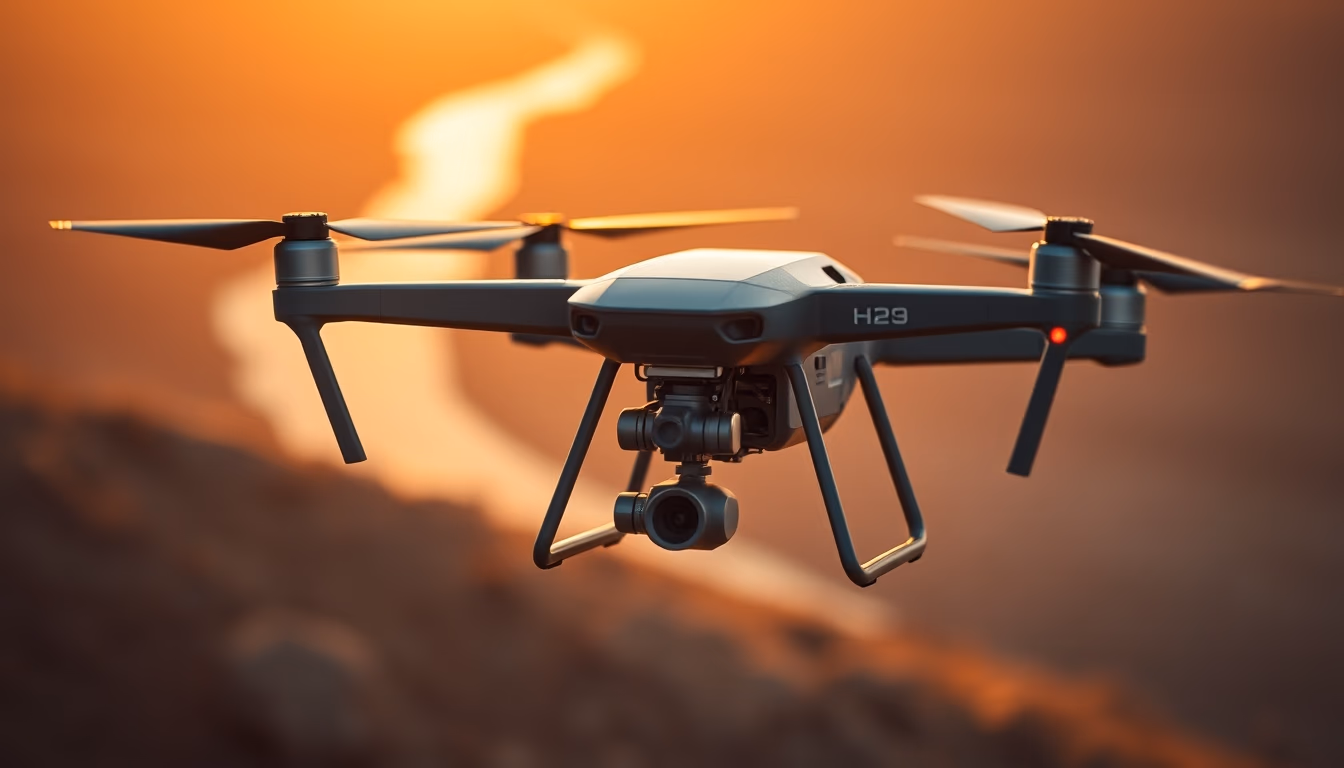 Autonomous drone military em estilo editorial