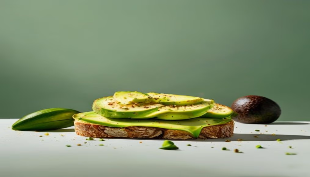 avocado toast minimalist in editorial style