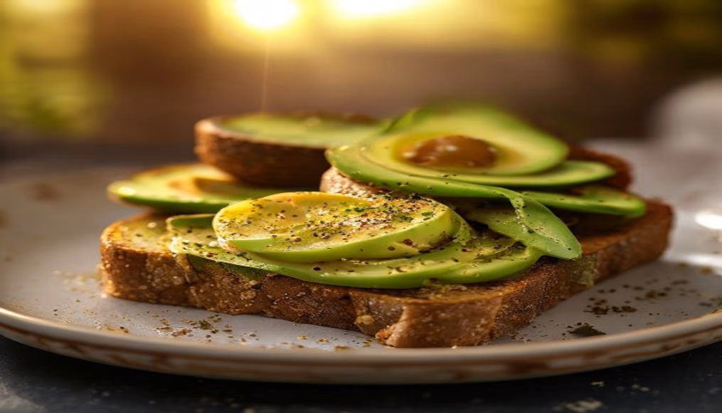 avocado toast minimalist in editorial style