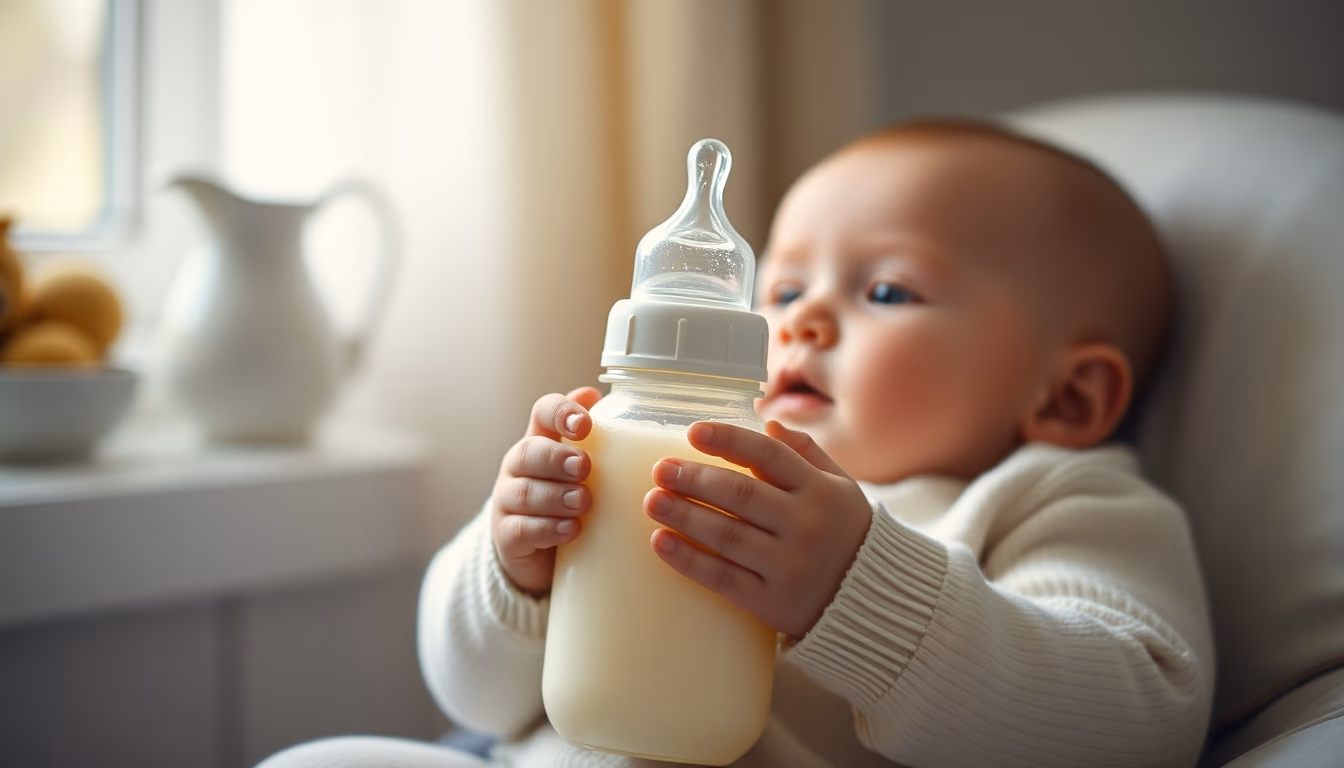 baby bottle warmer in editorial style