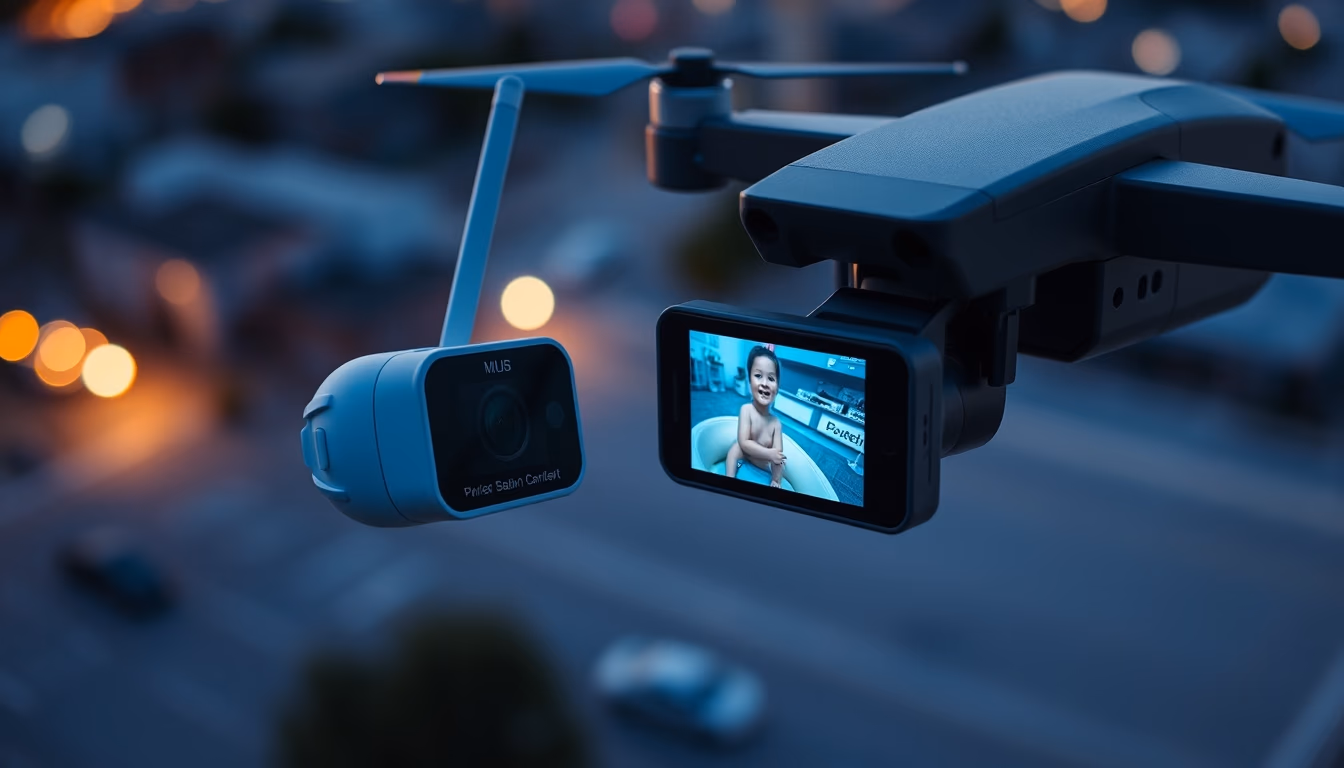 baby monitor camera in editorial style