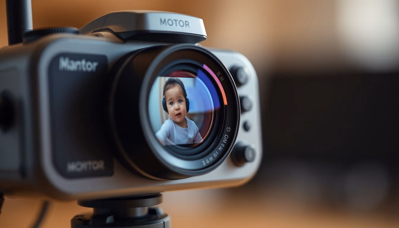 baby monitor camera in editorial style
