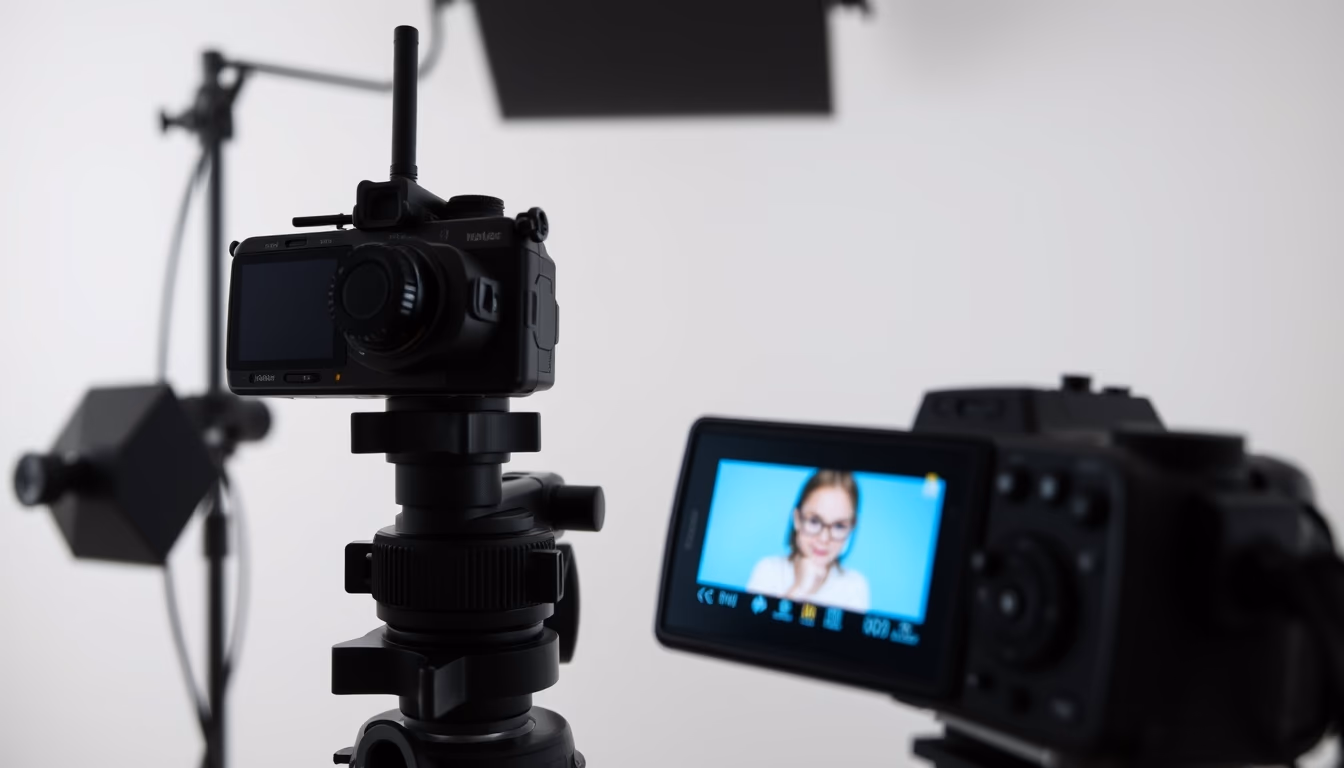 baby monitor camera in editorial style