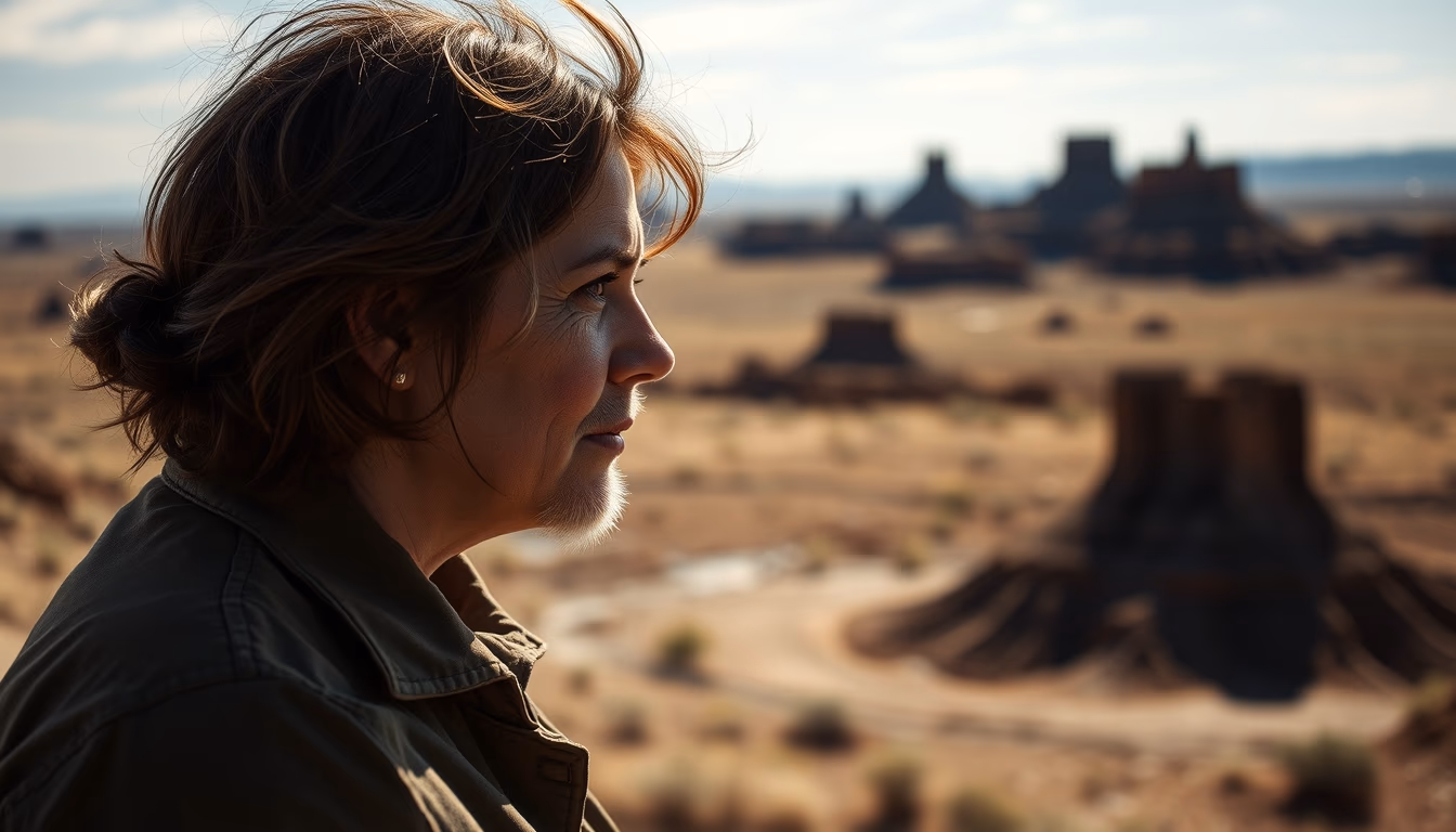 badlands south dakota in editorial style