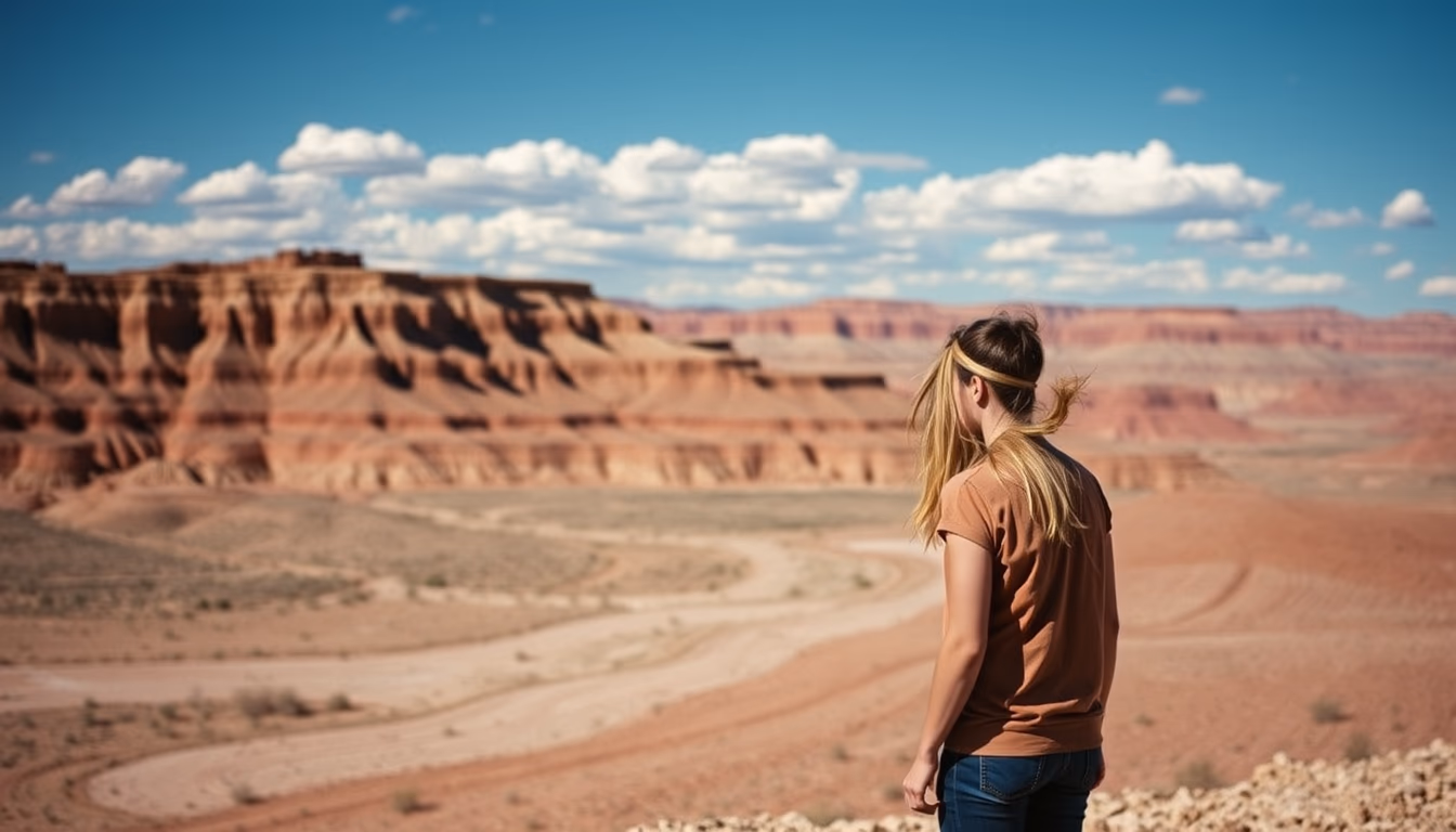 badlands south dakota in editorial style