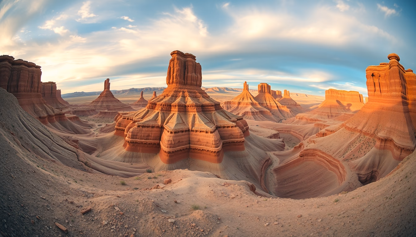 badlands south dakota in editorial style