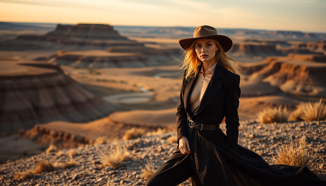 badlands south dakota in editorial style