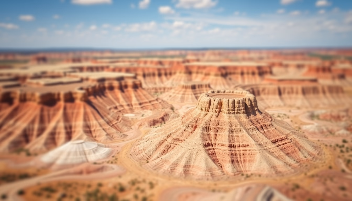 badlands south dakota in editorial style