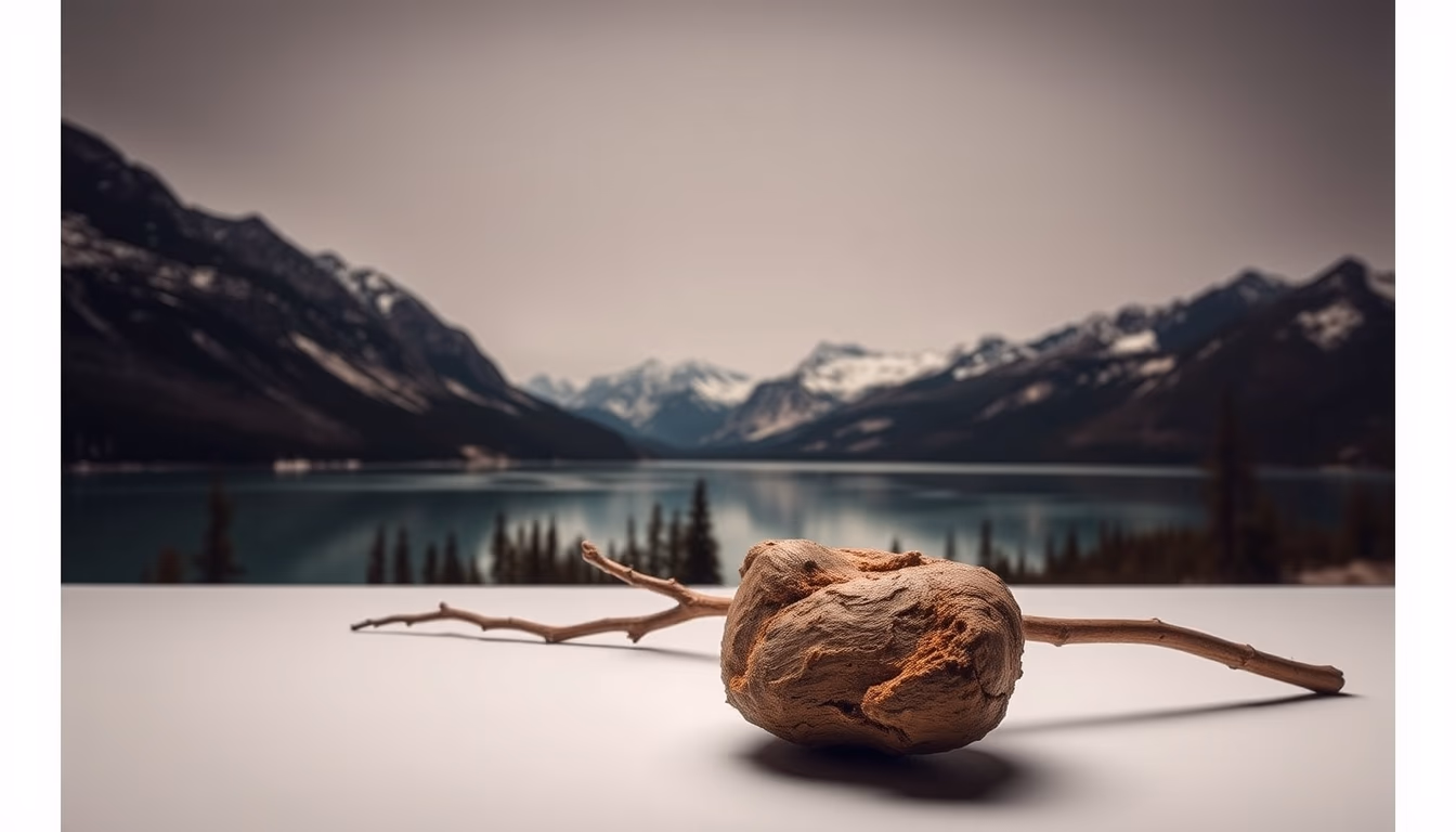 banff lake louise in editorial style