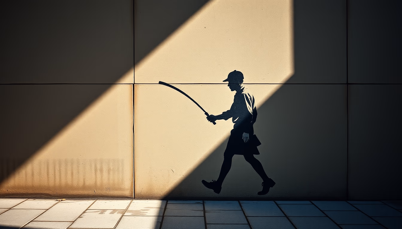 banksy street stencil in editorial style