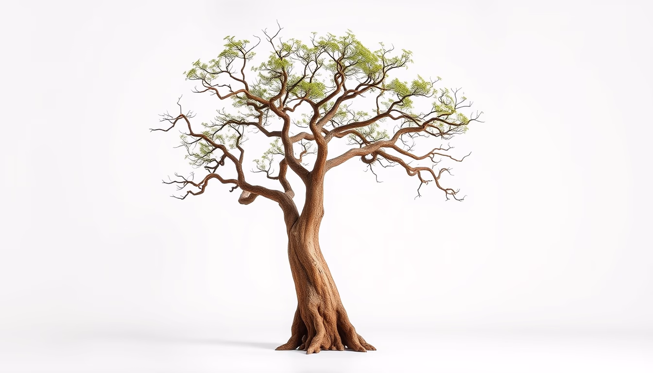 baobab tree madagascar in editorial style