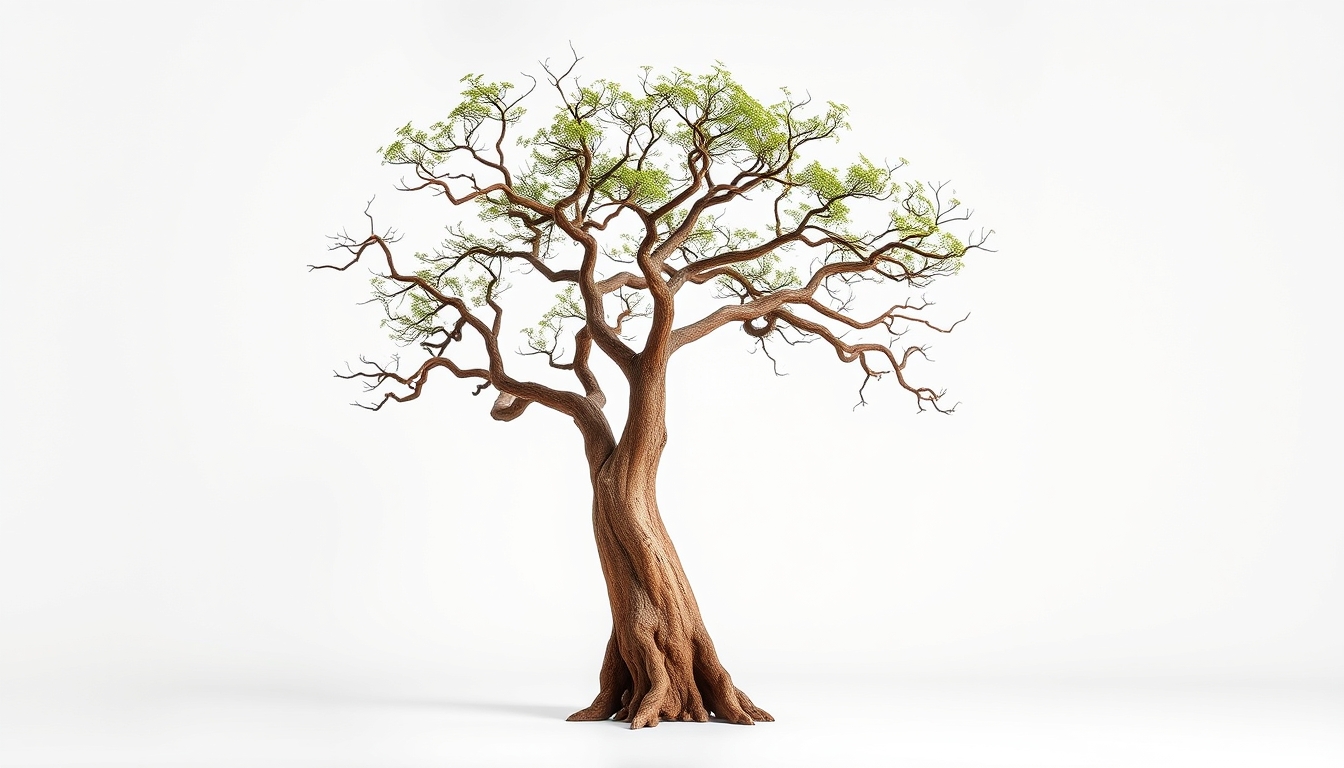 baobab tree madagascar in editorial style