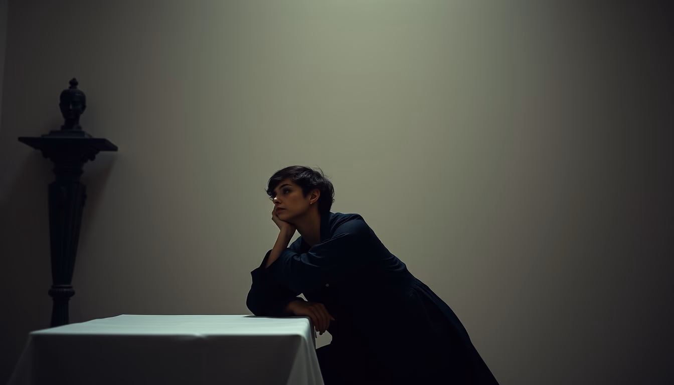 baroque drama caravaggio in editorial style