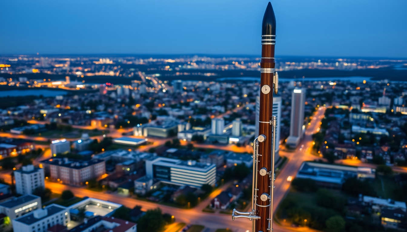 bassoon double reed in editorial style